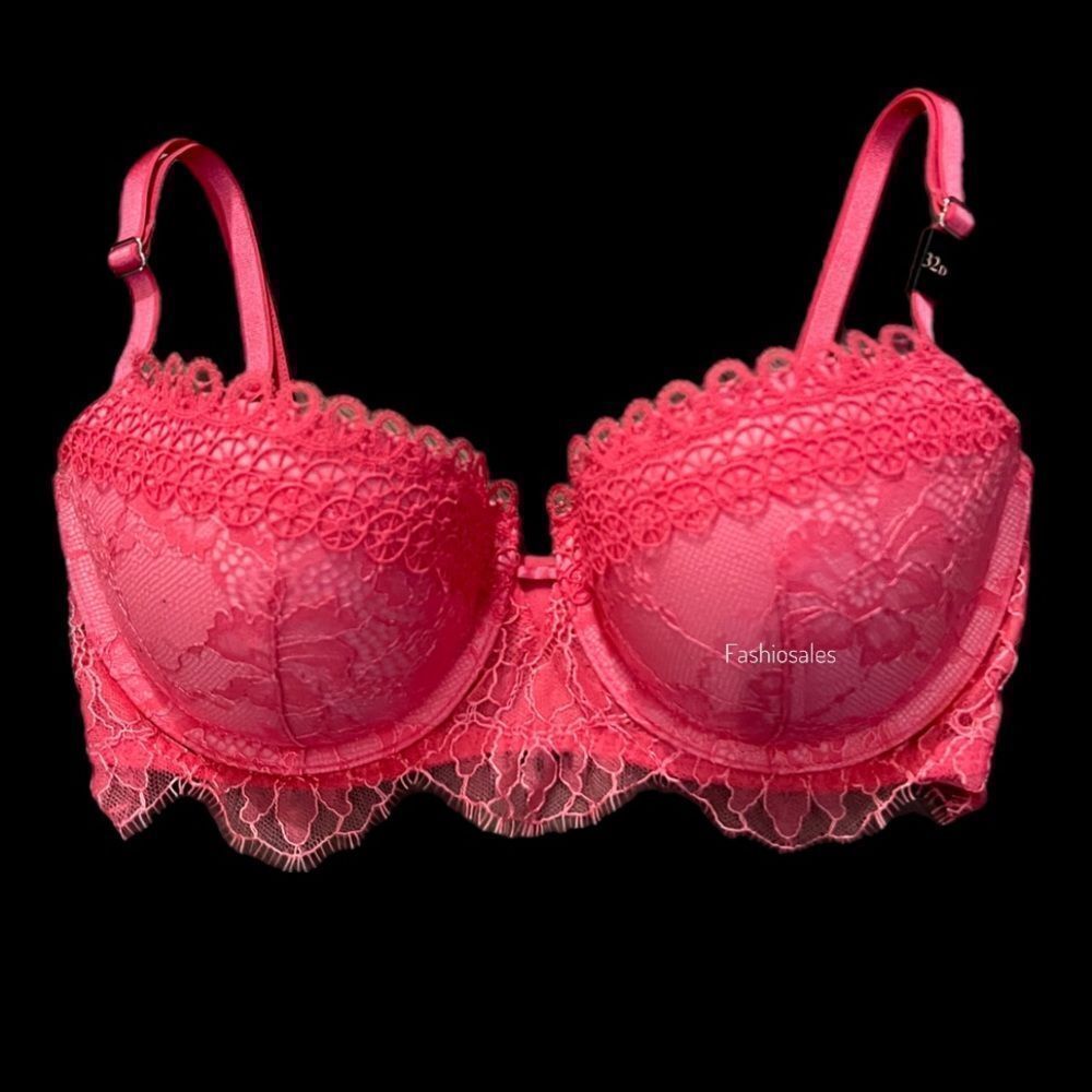 Victoria's Secret Very Sexy Uplift Padded Balconette Bra Coral 32D